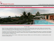 Tablet Screenshot of bennettbuildersltd.com